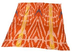 NWT Shakti by SNF Ikat Cotton Oversized Square Scarf Wrap Handmade India Ethical